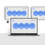 Airtame Multiple Screens Screenshot showing how to present to multiple screens using Airtame