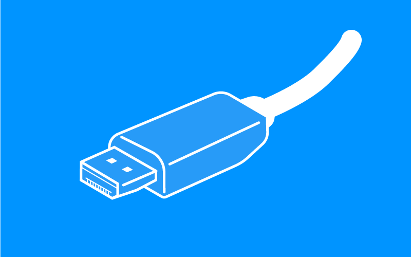 Screenshot showing a DisplayPort